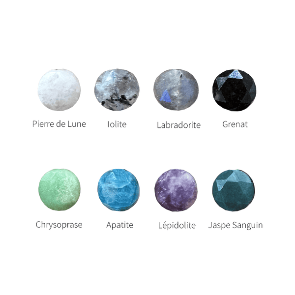 Créoles lisses Or 18 carats avec les pierres