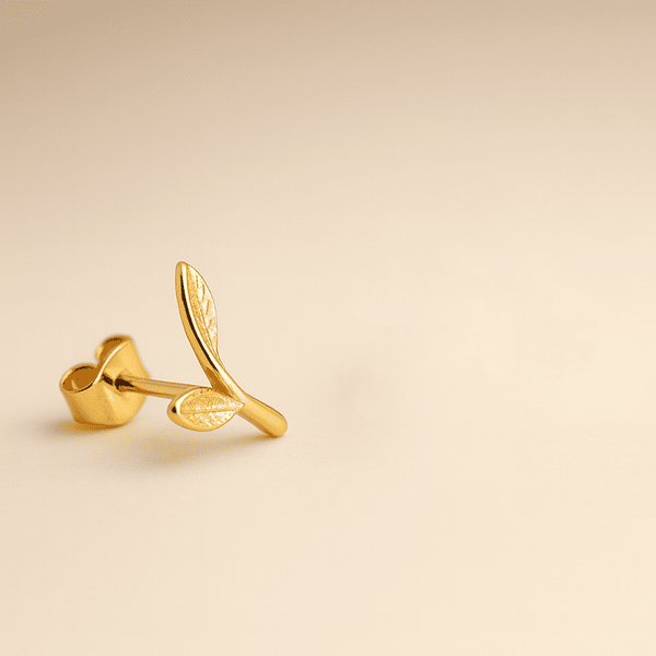Boucles d'oreilles Feuille de Grâce