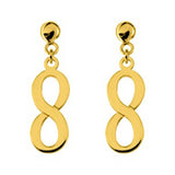 Boucles d'Oreilles Infini Pendantes Or 18 carats