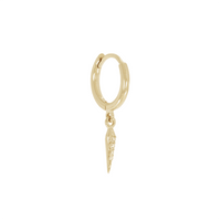 Boucle d'oreille pic Diamant Or 9 carats