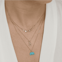 Collier Nacre Or 9 carats